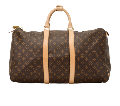 Keepall 50, &pound;1,200, Handbags, Brown, Canvas, Front view